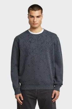 Мужской темно-синий свитшот Paint Синий M G-Star RAW D27762,E124