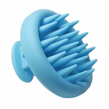 Щетка-шабер для кожи головы Cosmo Shop круглая, голубая, 8*6.3*1.5 см, 1 шт (CS04A)