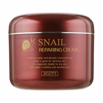 Восстанавливающий крем для лица Jigott Snail Reparing Cream с экстрактом слизи улитки, 100 мл Восстанавливающий крем для лица Jigott Snail Reparing Cream с экстрактом слизи улитки, 100 мл