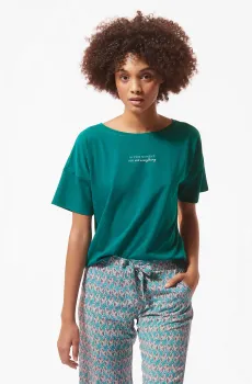 Женская зеленая футболка ADAIA Зеленый XS Etam 6519630