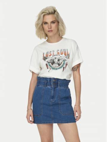ONLY Футболка Lucy 15316637 Білий Regular Fit ONLY Футболка Lucy 15316637 Білий Regular Fit