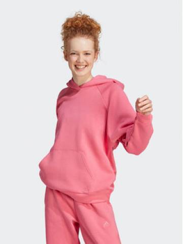 adidas Світшот ALL SZN Fleece IM0321 Рожевий Loose Fit adidas Світшот ALL SZN Fleece IM0321 Рожевий Loose Fit