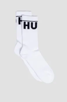 Мужские белые носки (2 пары) Белый 39-42 HUGO 50510647;100