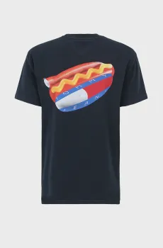 Мужская темно-синяя футболка TJM REG UNISEX FUN NOVELTY TEE Синий XL Tommy Jeans DM0DM18552