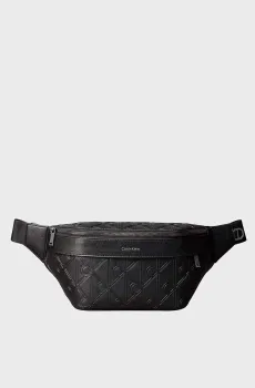 Мужская черная поясная сумка EMBLEM Черный ONESIZE Calvin Klein LV04D3564G