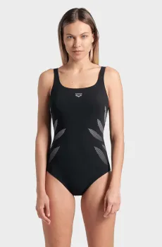 Женский черный купальник SWIMSUIT MILENA WING BACK C CU Черный 40 Arena 008140-500