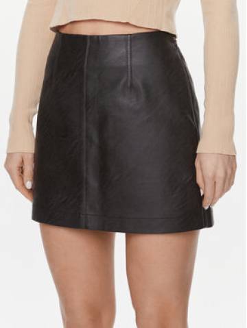 Calvin Klein Jeans Спідниця зі штучної шкіри J20J222554 Чорний Regular Fit Calvin Klein Jeans Спідниця зі штучної шкіри J20J222554 Чорний Regular Fit