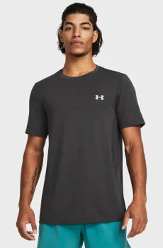 Мужская темно-серая футболка UA Vanish Seamless SS-GRY Серый L Under Armour 1382801-025