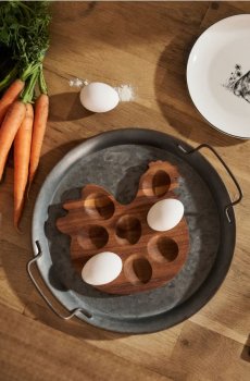 Тарілка для подачі у формі курки - бежевий