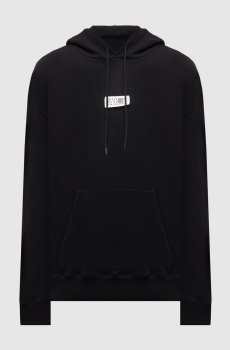 Черные худи с нашивкой эмблемы