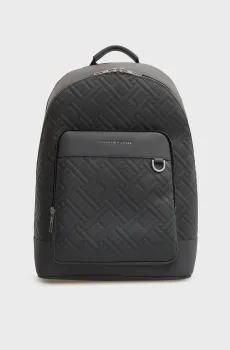 Мужской серый рюкзак FLAG Серый ONESIZE Tommy Hilfiger AM0AM14427
