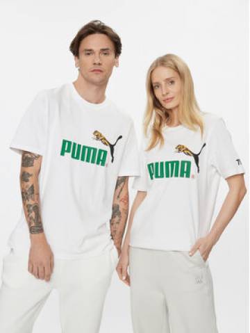 Puma Футболка Classics No.1 Logo Celebration 622182 Білий Regular Fit Puma Футболка Classics No.1 Logo Celebration 622182 Білий Regular Fit