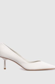 Белые замшевые туфли Vivienne