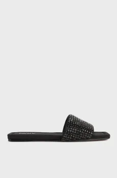 Женские черные слайдеры Черный 36 DKNY K1463250