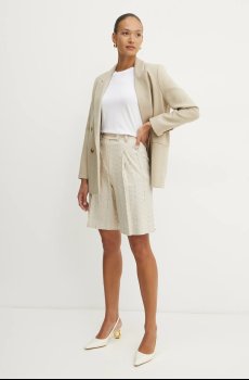 Шорты с примесью льна Fracomina