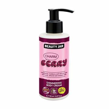 Мерцающий крем для тела Beauty Jar Shimmering Body Cream Шарм-ягодка, 150 мл Мерцающий крем для тела Beauty Jar Shimmering Body Cream Шарм-ягодка, 150 мл