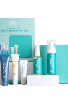 Дорожный набор Marie Fresh Cosmetics Travel Set для жирной и комбинированной кожи лица, 6 предметов