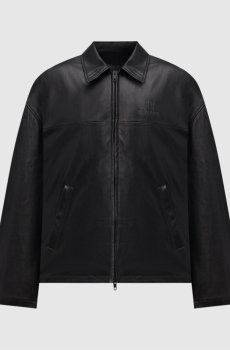Черная кожаная куртка Nano BB