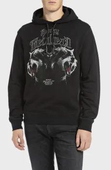 Мужское черное худи Черный L Replay M6974 .000.21842