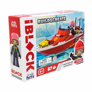 Детский конструктор iBlock Junior Пожарная моторная лодка, 87 элементов, от 5 лет, 24*16*6 см (KH43/001/4) Детский конструктор iBlock Junior Пожарная моторная лодка, 87 элементов, от 5 лет, 24*16*6 см (KH43/001/4)