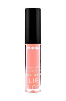Блеск для губ Pudra Cosmetics High Shine Lip Gloss с протеинами шелка та провитамином B5, 10 Nature Shine, 2.5 г