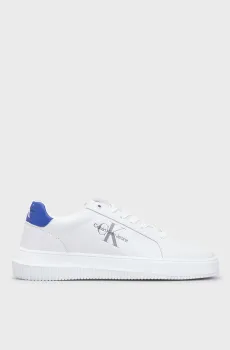 Мужские белые кожаные сникерсы CHUNKY CUPSOLE Белый 45 Calvin Klein YM0YM00681
