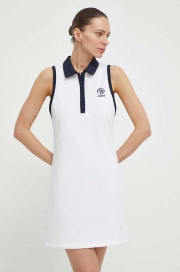Платье Guess MYLAH цвет белый mini облегающее V4GK02 KBFB2 Платье Guess MYLAH цвет белый mini облегающее V4GK02 KBFB2