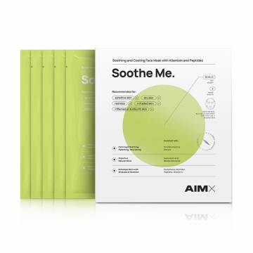 Тканевая маска для лица AIMX Soothe Me Soothing Face Mask With Allantoin And Peptides, 5*25 мл Тканевая маска для лица AIMX Soothe Me Soothing Face Mask With Allantoin And Peptides, 5*25 мл
