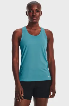 Женская голубая майка UA Fly By Tank Голубой XS Under Armour 1361394-433