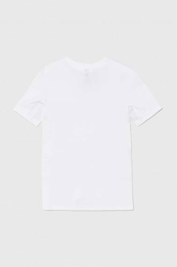 Детская футболка adidas J TEAM TEE цвет белый однотонная IT5056 Детская футболка adidas J TEAM TEE цвет белый однотонная IT5056