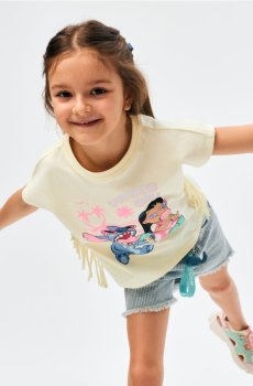 Бавовняна кофтинка з китицями Stitch - жовтий