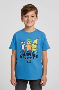 Футболка Stumble Guys - steel blue