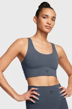 Женский серый топ Pjt Rck LG Grind Sportlette Серый L Under Armour 1382713-044