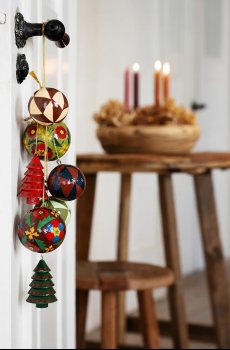 Игрушка на ёлку Madam Stoltz 7 cm 2 шт