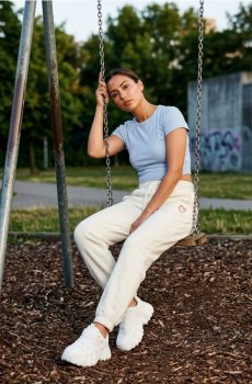 Кроп топ - light blue