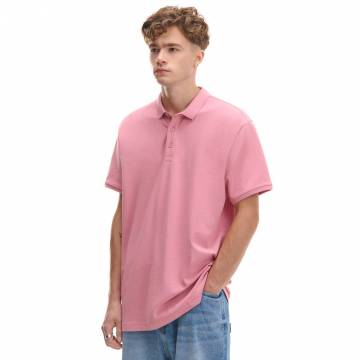 Cropp - Бавовняна сорочка поло basic - пастельний рожевий Cropp - Бавовняна сорочка поло basic - пастельний рожевий