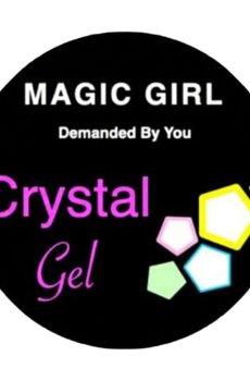 Уценка! Гель для покрытия и дизайна ногтей Magic Girl Crystal 6 Желто-розовый микс, 5 мл