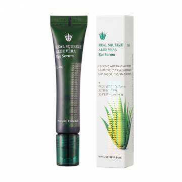 Сыворотка для кожи вокруг глаз Nature Republic Real Squeeze Aloe Vera Eye Serum, 15 мл Сыворотка для кожи вокруг глаз Nature Republic Real Squeeze Aloe Vera Eye Serum, 15 мл