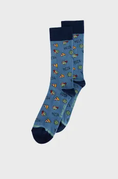 Мужские синие носки с узором Черепашки-ниндзя Синий 39-42 SPRINGFIELD 652139