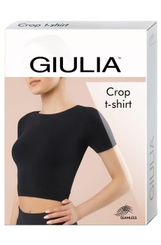 Укороченная футболка женская Giulia Crop T-Shirt, Poppy Seed, размер S/M