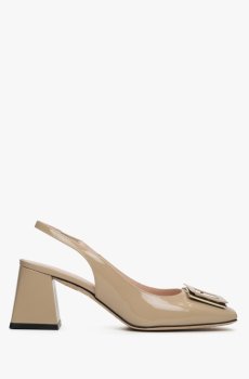 Слінгбеки лаковані бежеві Evaluna ER00115433