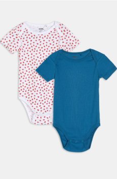 Бавовняні боді, 2 шт. - кремовий