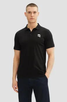 Мужское черное поло Черный XL Karl Lagerfeld 500224.745710;990