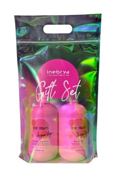 Уценка! Подарочный набор для волос Inebrya Ice Cream Argan Age Gift Set (шампунь, 300 мл + маска, 300 мл)