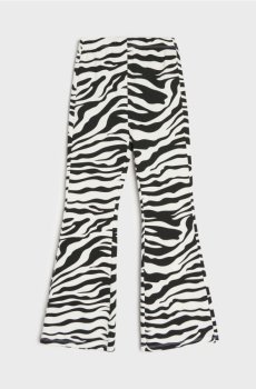 Легінси flare із принтом зебри - різнобарвний