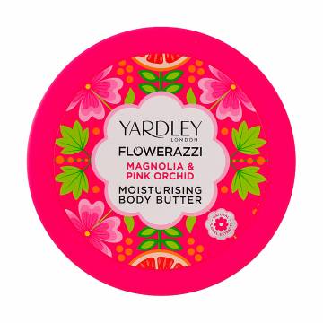 Увлажняющий баттер для тела Yardley Flowerazzi Magnolia & Pink Orchid Moisturising Body Butter, 200 мл Увлажняющий баттер для тела Yardley Flowerazzi Magnolia & Pink Orchid Moisturising Body Butter, 200 мл