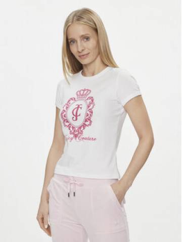 Juicy Couture Футболка Heritage Crest Tee JCWCT24337 Білий Slim Fit Juicy Couture Футболка Heritage Crest Tee JCWCT24337 Білий Slim Fit
