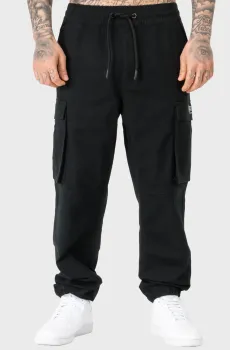 Мужские черные карго Черный M Lonsdale 117654