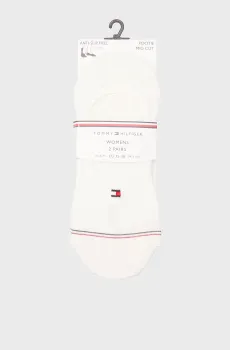 Женские белые следы (2 пары) SHINE Белый 39-42 Tommy Hilfiger 701233710
