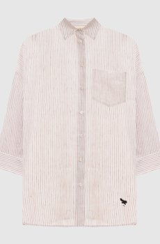Рубашка PANETTO из льна в полоску